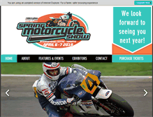 Tablet Screenshot of motorcyclespringshow.com